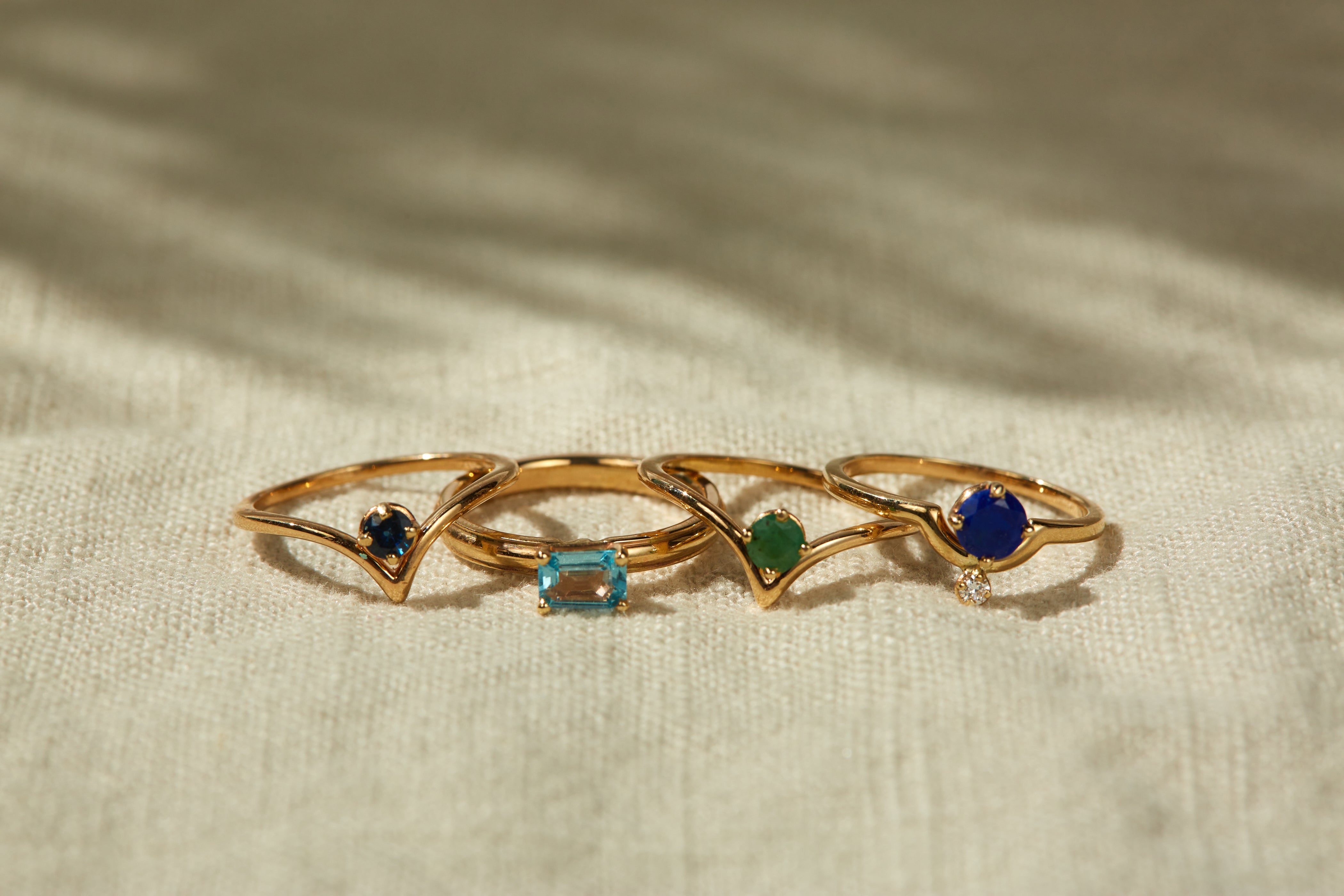 Topaz Linear Ring
