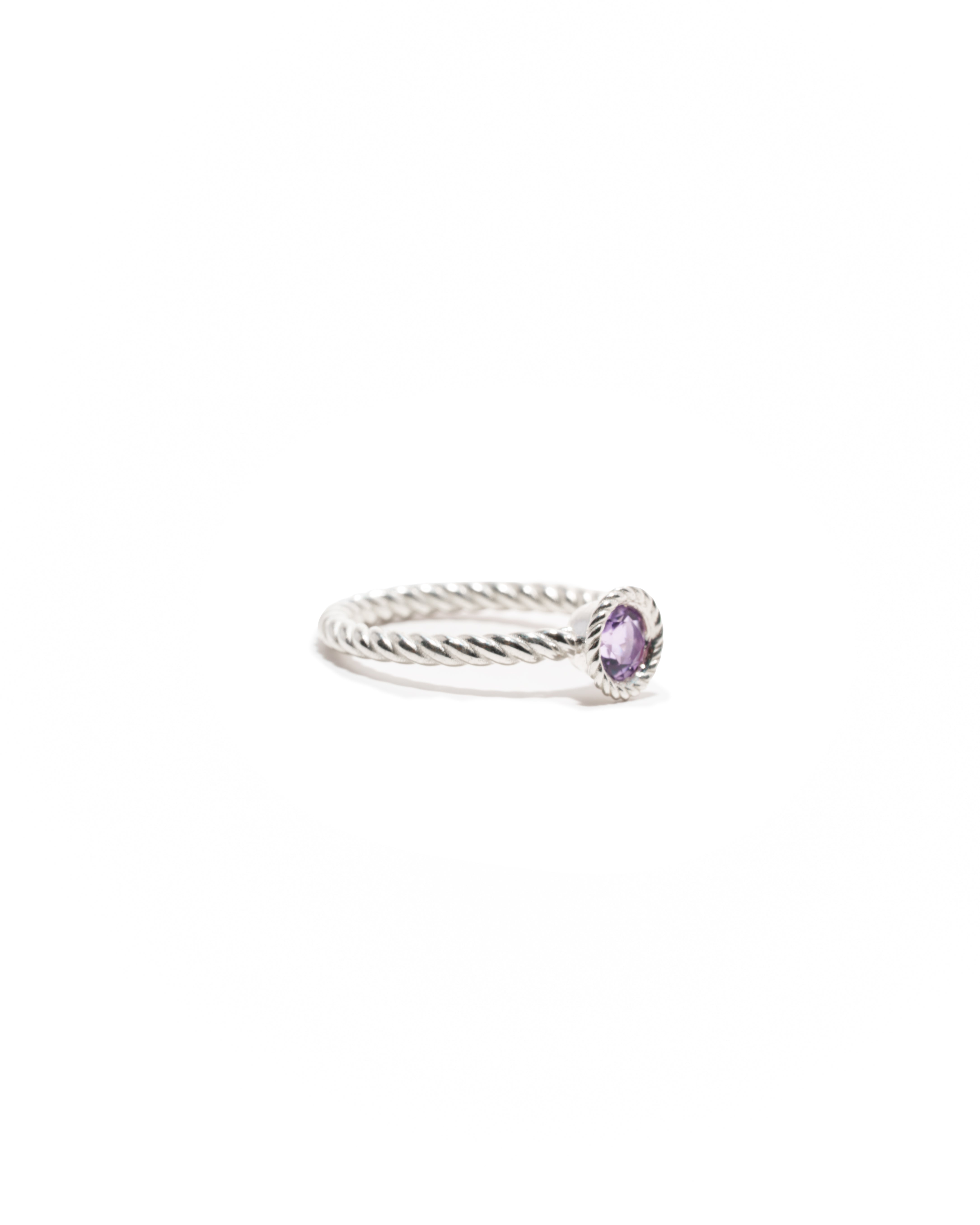 Amethyst Braided Ring