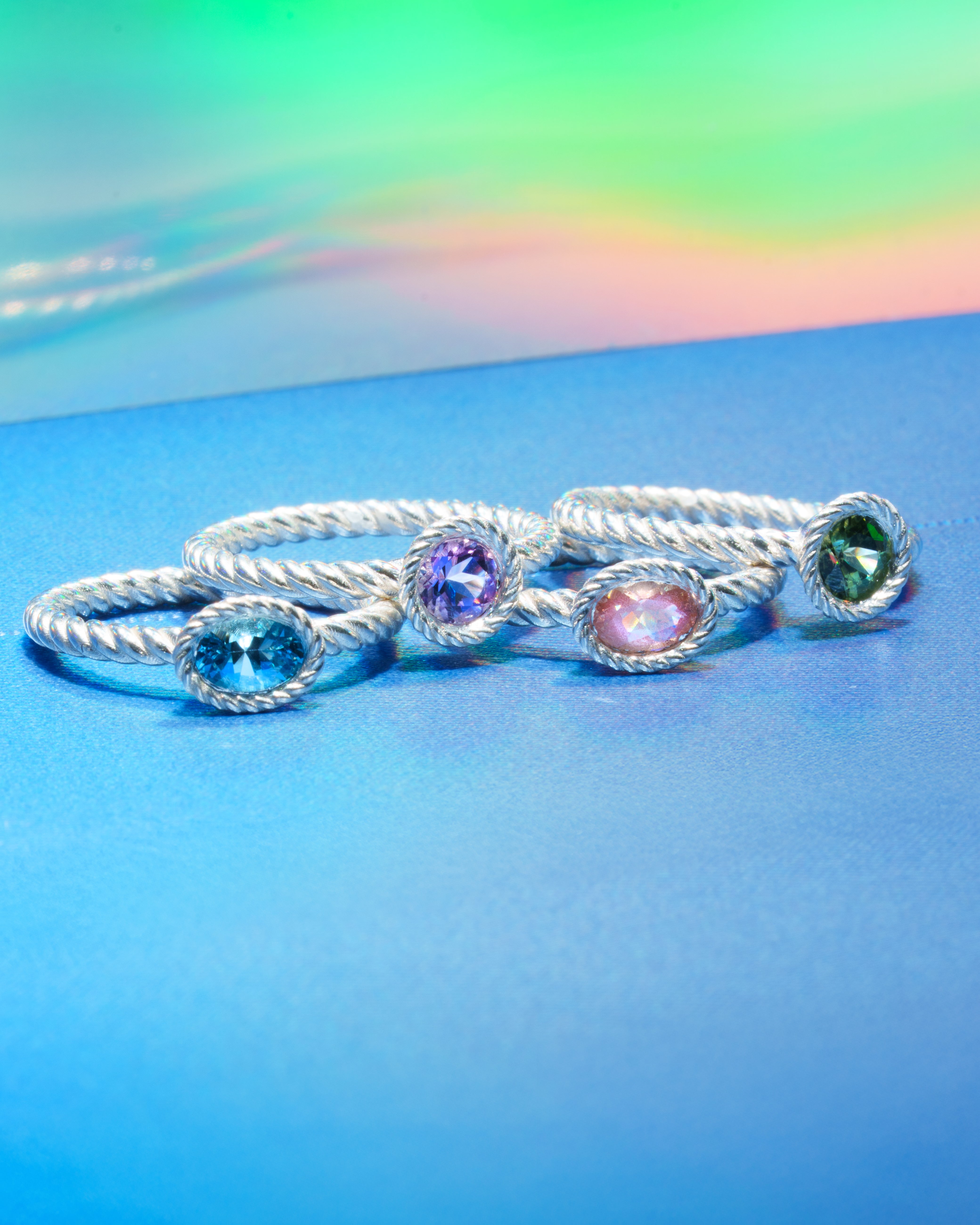 Amethyst Braided Ring