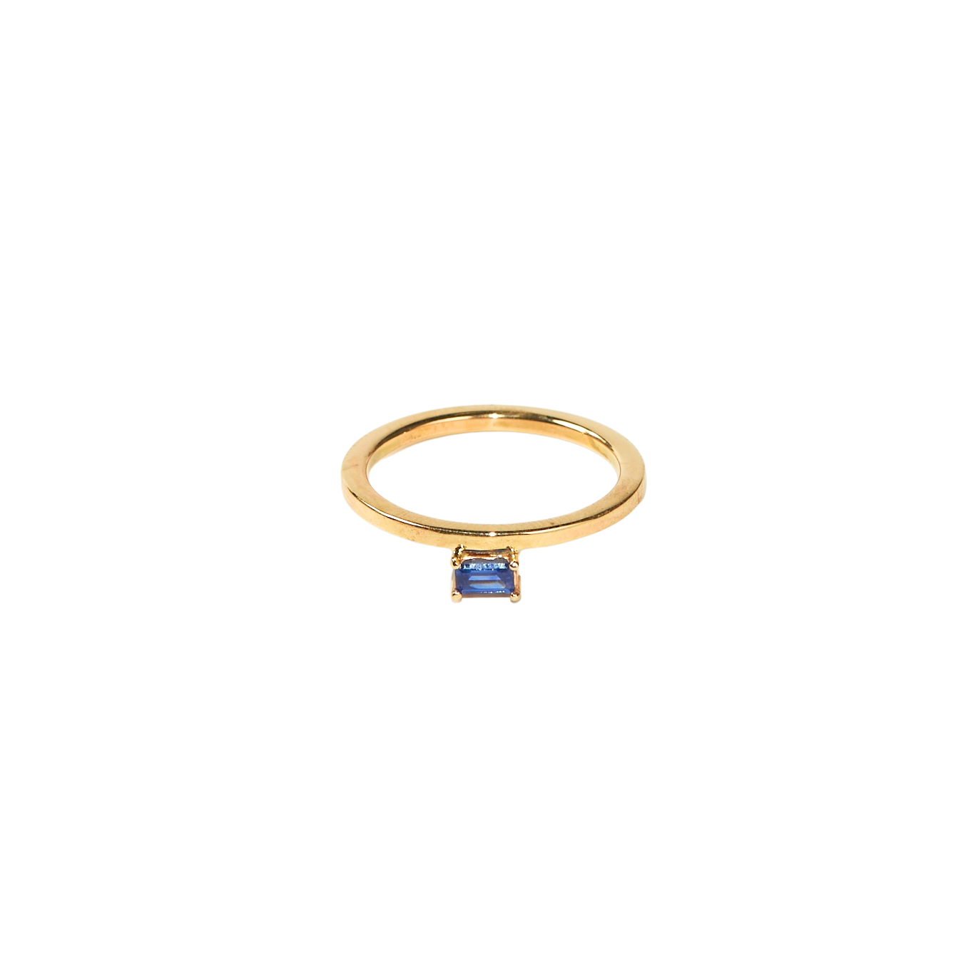 Sapphire Linear Ring