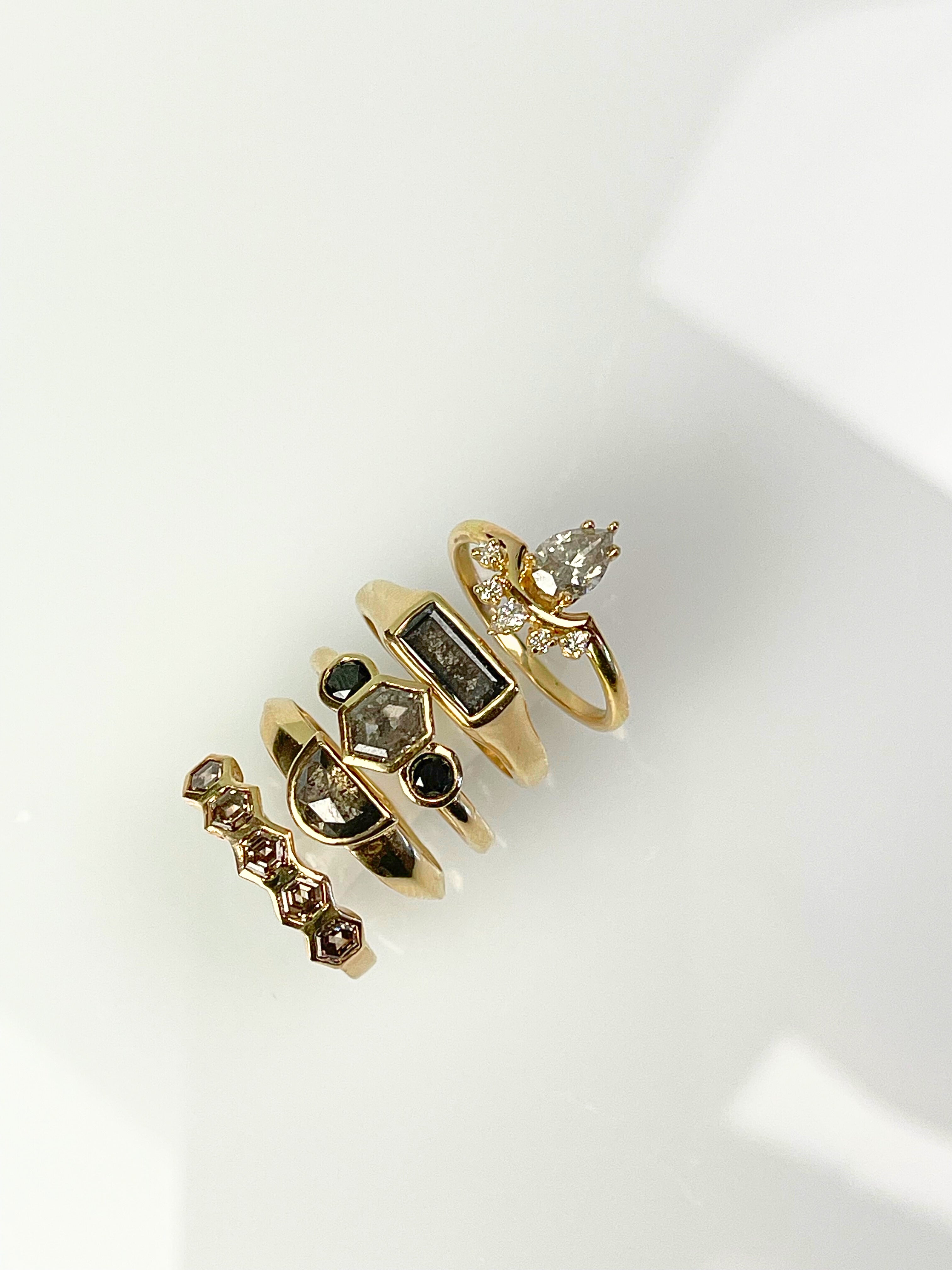 Pear Constellation Ring