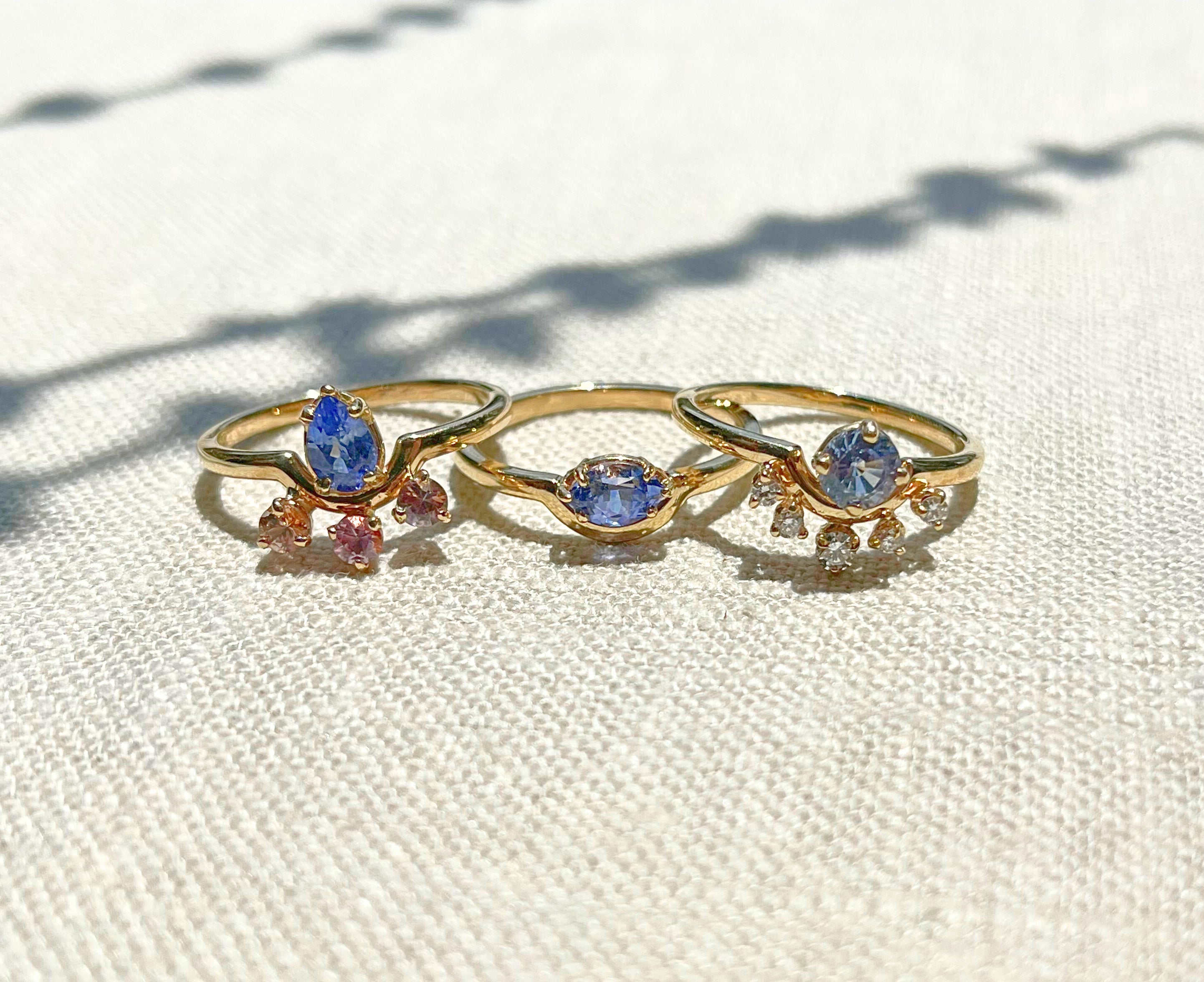 Sapphire Constellation Ring